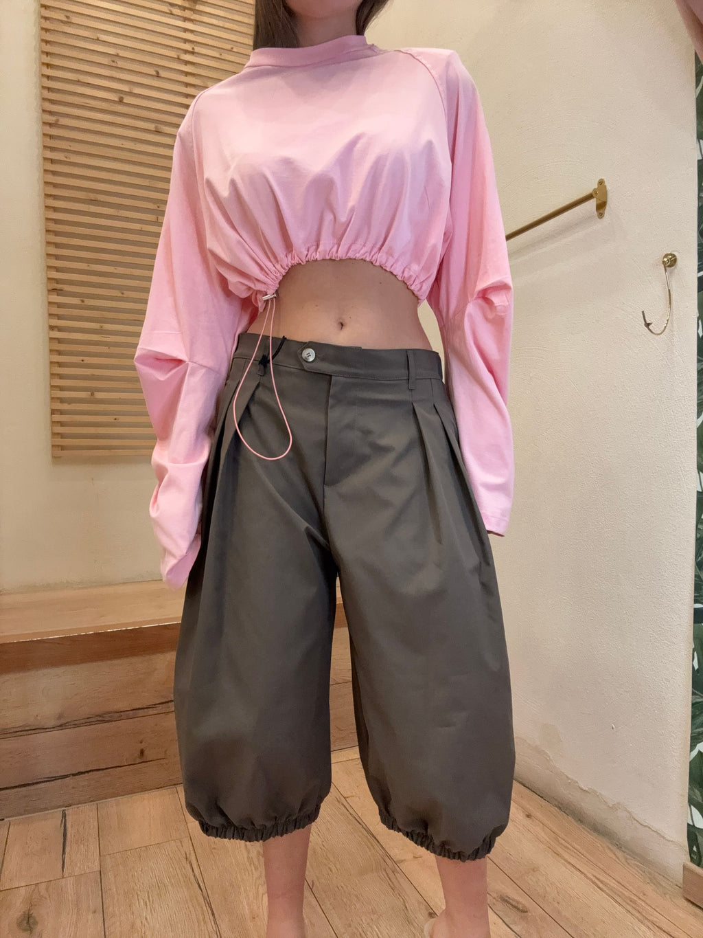 SHIRT CROP HONEY