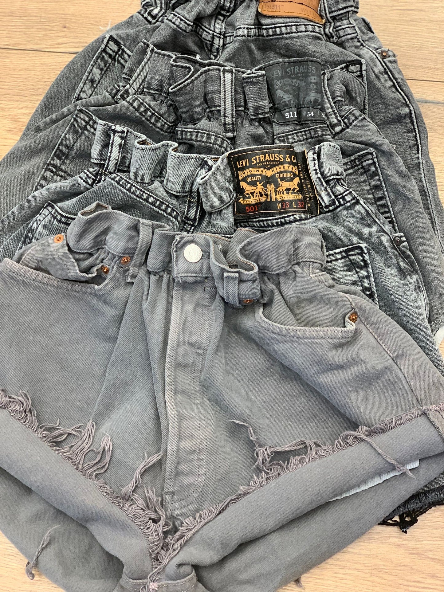 Jeans Shorts Levi's Candy Denim Shorts Shorts Bianchi Levis