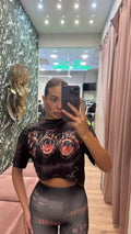 T SHIRT CROP DOGS
