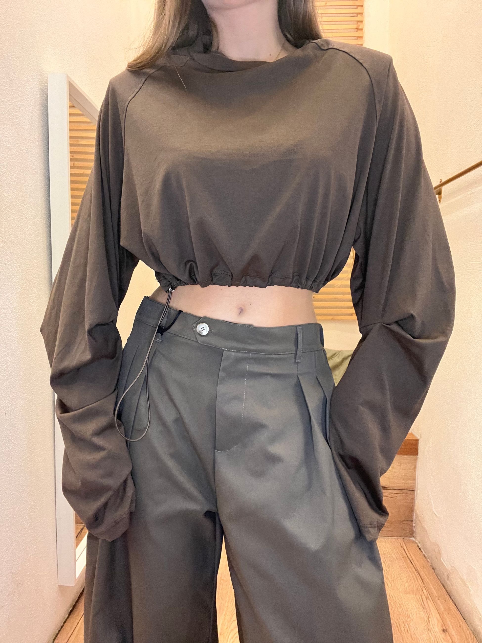 SHIRT CROP HONEY