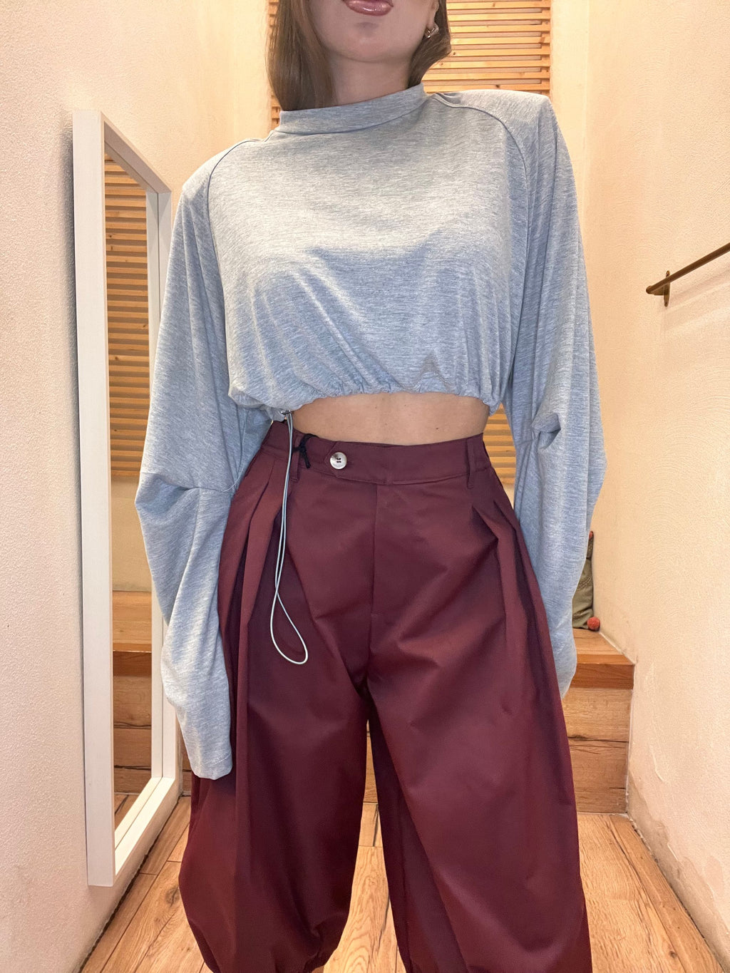 SHIRT CROP HONEY