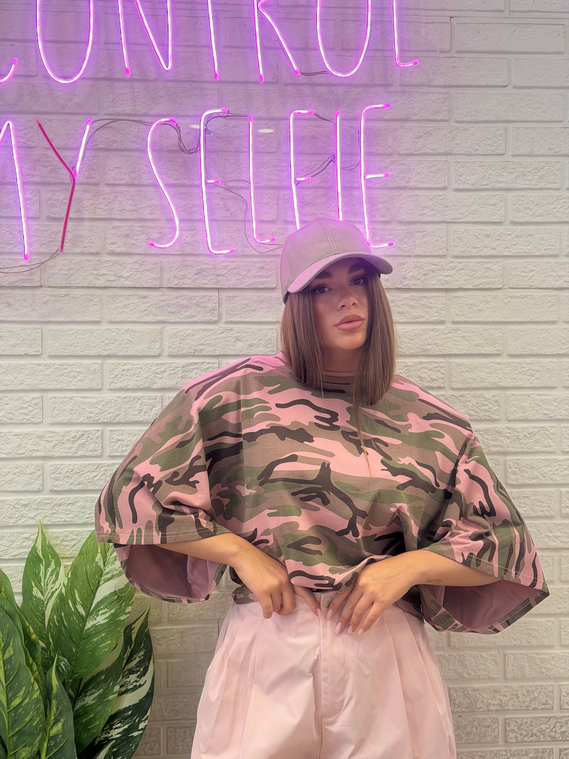 T-SHIRT CAMO PINK