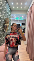 T SHIRT CROP I LOVE YOU BABY