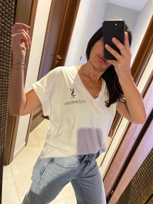 SHIRT ysl scollo a v