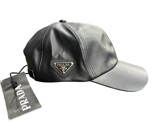 CAPPELLO PELLE LOGO LATERALE