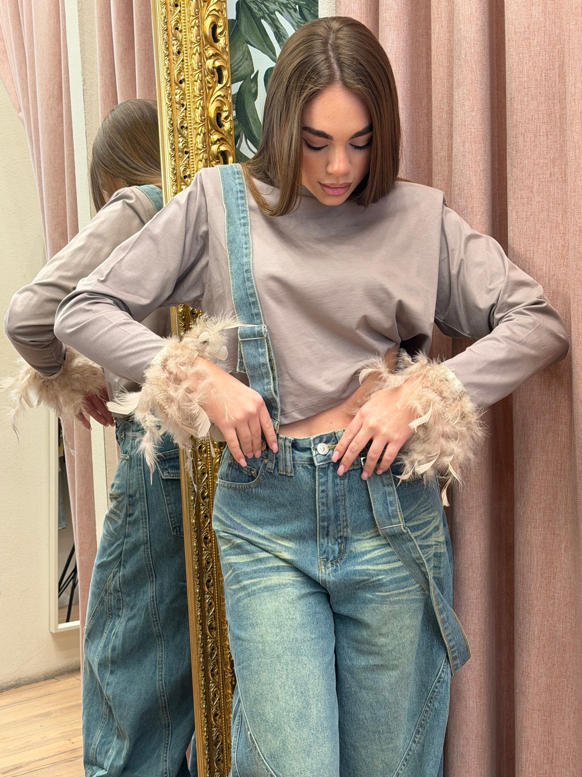 SHIRT CROP PLUMAGE